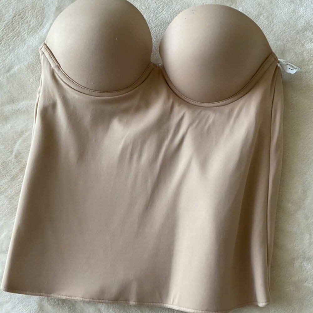 The Felina Women's New Essentials Push Up Corset Bra, Nude Color